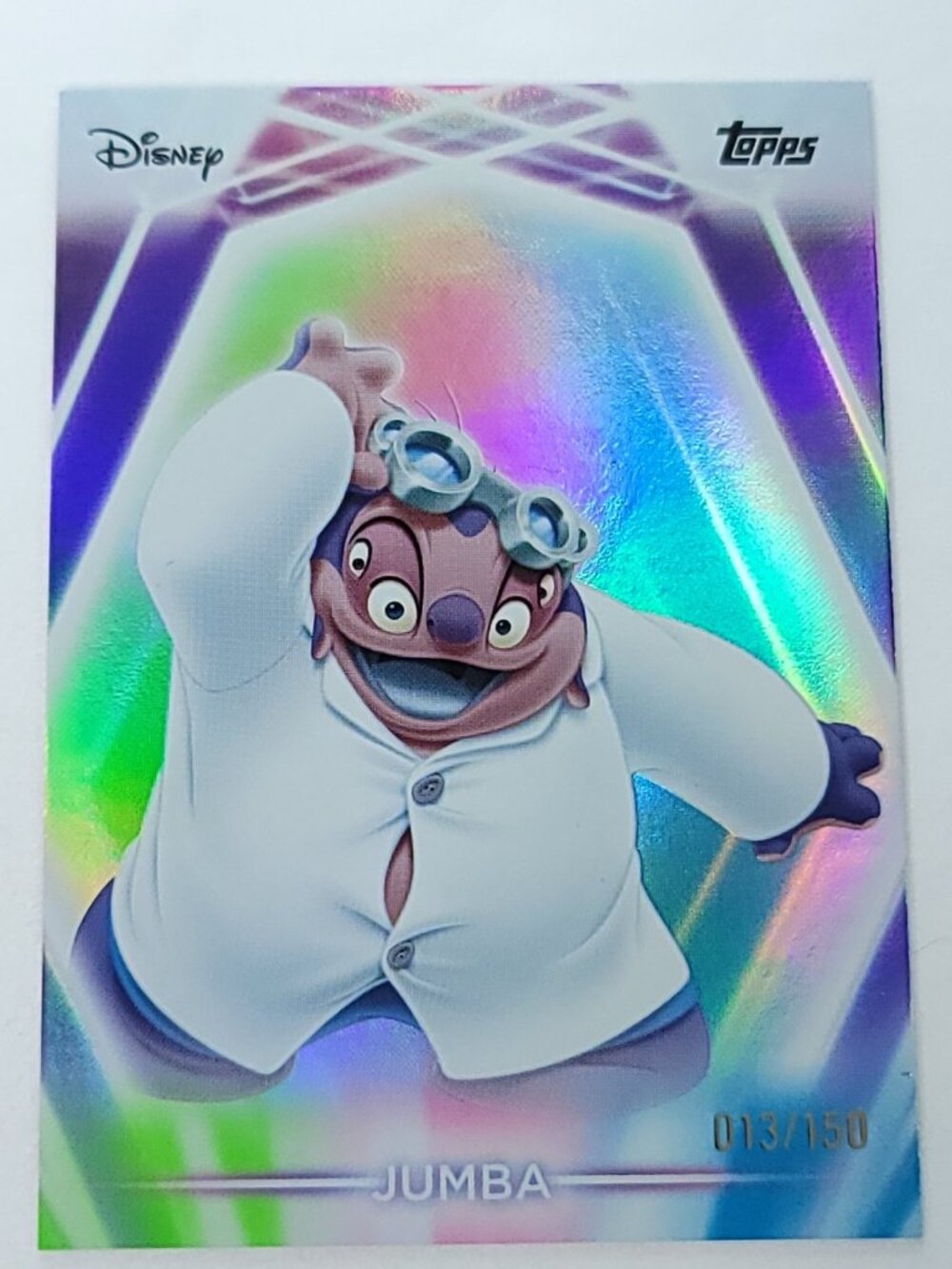 Jumba Topps 2026 Disney Neon Holo Parallel Refractor Limited 013/150